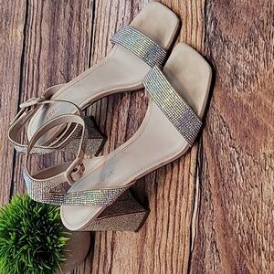 Madden Girl Winni Rhinestone Block Heels